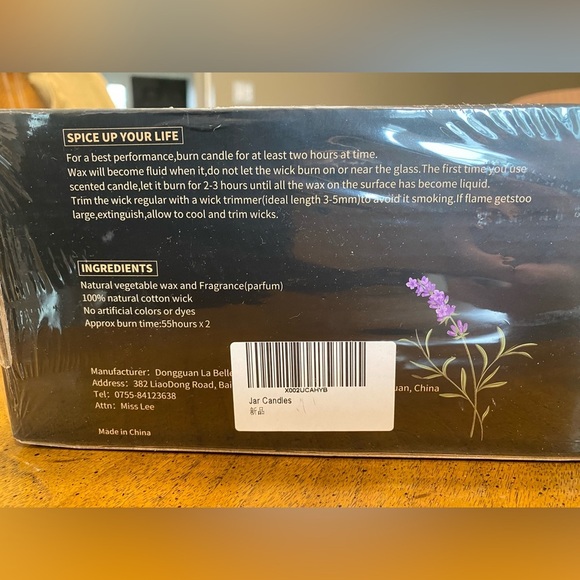 🆕 (2) 100% Handmade Natural Soy Wax Candles - Picture 2 of 2